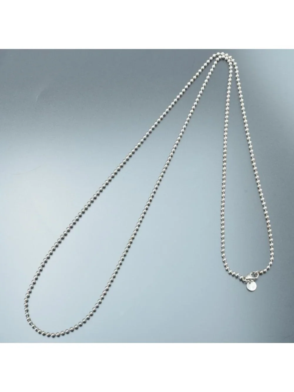 Tiffany & Co Polished Ball Chain Necklace 86 Long